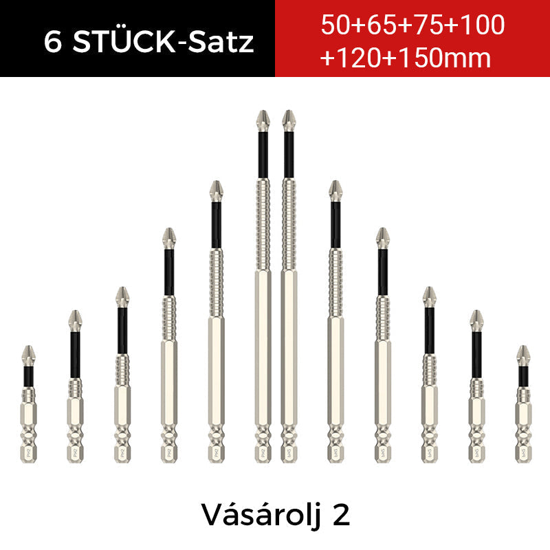 🔥🛠️ 6 darabos keresztfejű csavarhúzó készlet ⚙️💎