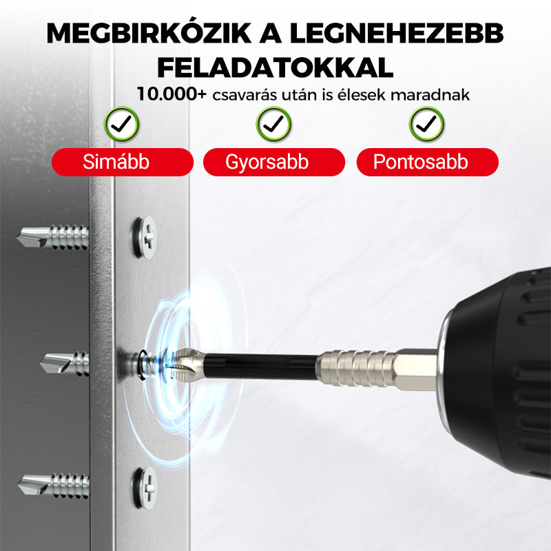 🔥🛠️ 6 darabos keresztfejű csavarhúzó készlet ⚙️💎